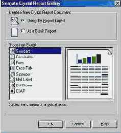 Подготовка отчетов в Crystal Reports