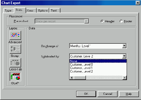 Подготовка отчетов в Crystal Reports