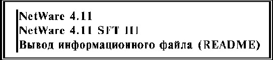 Руководство по инсталляции сервера NetWare 4.11
